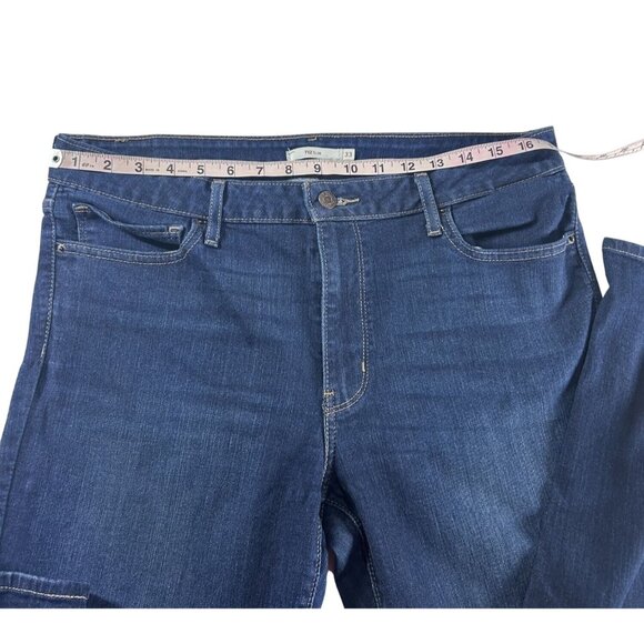 Levi's 712 Jeans Women's Size 33 Blue Slim Fit Mid-Rise Stretch Denim Preowned - Picture 5 of 8